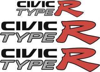 you are buying 3 type r decals