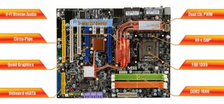 MSI P7N Diamond LGA 775 NVIDIA nForce 780i SLI ATX Intel Motherboard