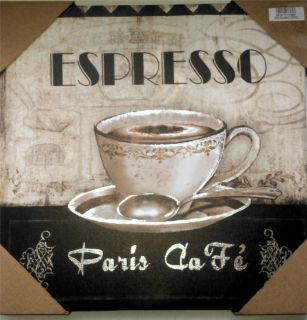 Coffee Theme Espresso Paris Cafe Bistro Canvas Pictures Home Decor New