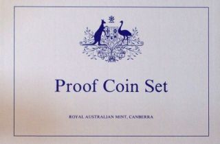 australian 1987 decimal proof coin set 7 proof coins