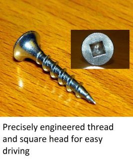  Stainless Steel Screws for Decking Fencing 6 x 1 Square Drive