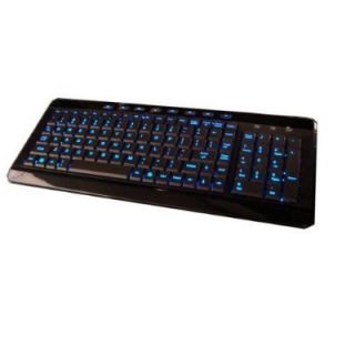  Lighted Gel Cushioned Keys Computer Keyboard Black NEW 