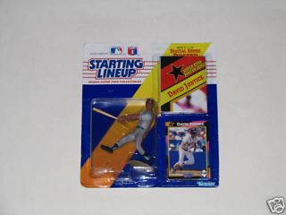 1992 David Justice Starting Lineup Action Figure Card
