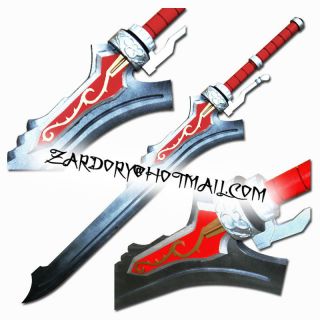 Devil May Cry 4 DMC4 Nero Red Queen 47 Sword Cosplay Props Cutom Made