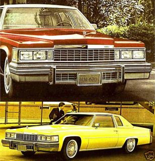 1977 Cadillac Brochure DeVille Fleetwood Limousine