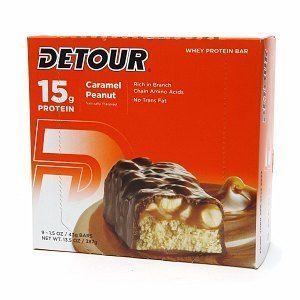 Detour Whey 15g Protein Bar Caramel Peanut 9 ea