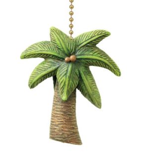 Coastal Island Palm Tree Fan Pull Decorative Light Chain