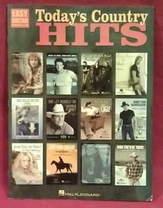 Todays Country Hits for Easy Guitar Sheet Music Song Book by Hal