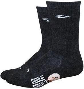 DeFeet Woolie Boolie 2 Socks D Logo 6 Design Charcoal Size 9 5 11 5