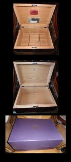 Diamond Crown St James Series Oxford 160 Cigar Humidor with Cigar Case