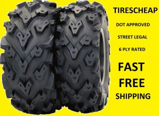 27 Black Diamond XTR Deep Lug ATV Tires Complete Set 4 Dot Approved