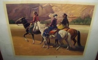 Navajo Print by Gerard Curtis Delano Signed with Paper Work