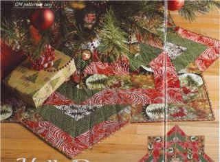 holly daze festive tree skirt quilt pattern