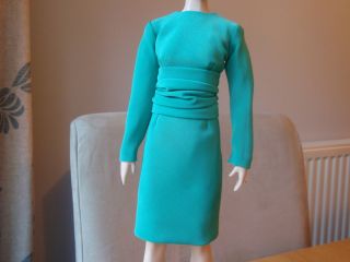   Diana Doll Franklin Mint Green Dress will fit Kate Middleton Doll