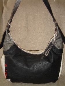 nwt guess by marciano dianne metal hobo black multi