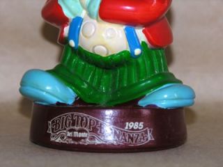 del monte premium 1985 hard plastic clown bank