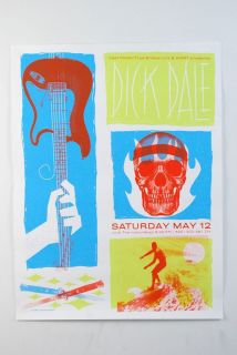 Dick Dale with The Waterdogs May 12 Concert Promo Retro Surfer Poster