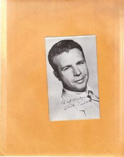 Dick Powell Dual Signed Vintage Post Card