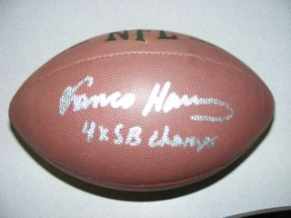Franco Harris Autographed Wilson NFL Football Pittsburgh Steelers