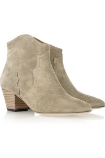 Isabel Marant suede dicker boots in Taupe sz 40