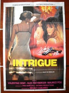 Intrigue Valentine Demy Lebanese 40x27 Movie Poster 80s