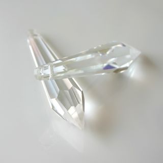 Frre Shipping 10pcs U Drop Icicle Crystal Clear Prism for Chandelier