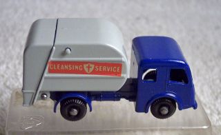 Matchbox Lesney 15 C Dennis Tippax Refuse Truck Blue Gray Decals 1963
