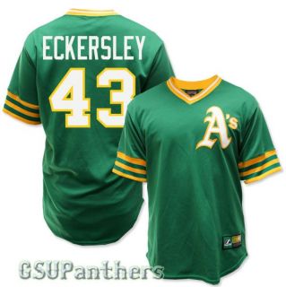 Dennis Eckersley Oakland Athletics Cooperstown Green Jersey Mens Sz s