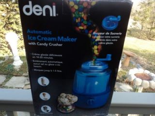 deni model 5201 electric automatic ice cream maker w candy crusher 1 5