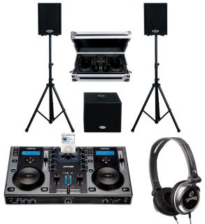 CORTEX DMIX 300 PRO DJ MUSIC IPOD MIXER (2) POWER 10 SPEAKERS