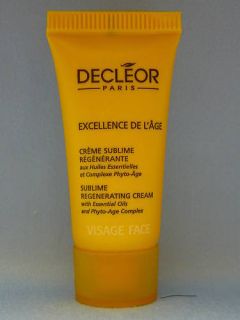 Decleor Sublime Regenerating Cream Travel Size Tube 072679859012