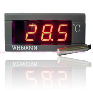 Digital Thermometer Temperature Auto Car Meter Gauge Probe DC 12V 0C
