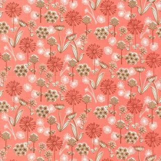 Fabric Kaufman Dill Blossom SEI Petite Flowers Coral 1y