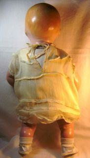 Large Composition and Cloth Baby Doll Mama 25” Antique Nice