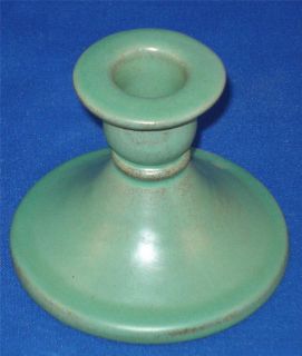  Catalina Island Pottery Candlestick Descanso Green Red Clay