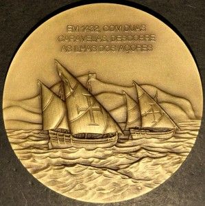 Boats Carrack on The Sea Diogo de Silves Bronze Medal by s Machado