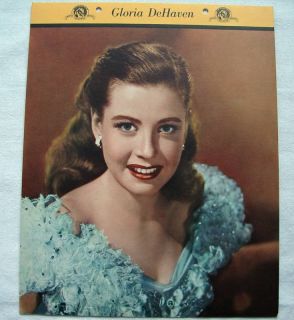 1940s Movie Star Gloria DeHaven Dixie Cup Premium