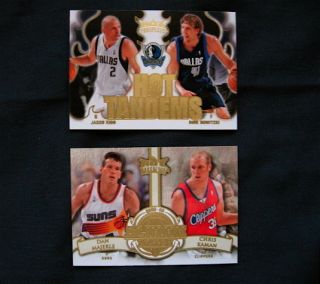 Dirk Nowitzki Jason Kidd 2008 09 Fleerhot Tandems HT 6 NBA Champs $1