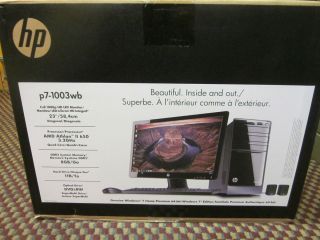  HP P7 1003WB Desktop PC Bundle BNIB