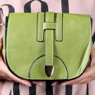Summer Spring Green Small Designer Inspired Crossbody Shoulder Bag