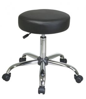  Vinyl Medical Exam Dental Swivel Chair Stool w/Chrome Base & Wheels