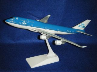 KLM B747 400 Airplane Model Snap Fit 1 200 Desktop Model