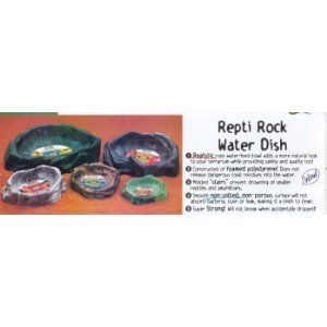 Zoo Med Repti Rock Reptile Water Dish Med WD 30 Grey New