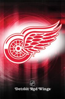 Detroit Red Wings Winged Wheel NHL Hockey Official Team Logo Poster