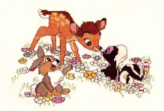 Cross Stitch Kits Disney Bambi and Friends