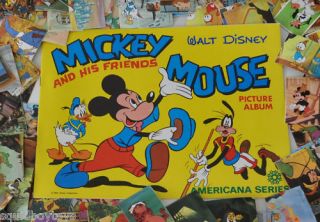 354 Mickey Mouse Disney Cards Album 1970s Americana