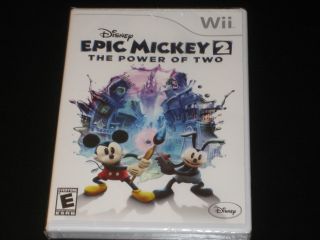 New SEALED Disneys Epic Mickey 2 The Power of Two Disney Nintendo Wii