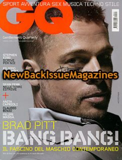 Italian GQ 11 07 Brad Pitt Sean Penn Dita Von Teese New