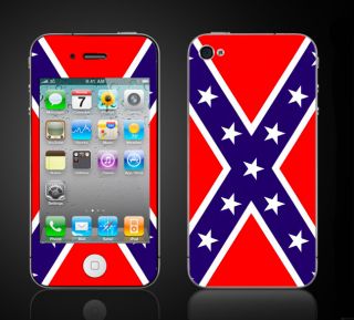 iPhone 4 Rebel Flag Skin Confederate Dixie IP4REBEL