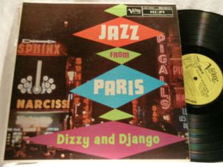 Dizzy Gillespie Django Reinhardt Jazz from Paris LP